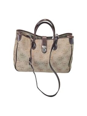 Vintage Dooney And Bourke Donegal Crest Leather Trim Handbag. NWOT